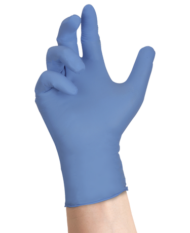 Guanto in nitrile BARILLI DERMA NYTRIL senza polvere colore azzurro confezione da 100 pz
peso 5 gr ( tg. m ) lunghezza 26 cm
